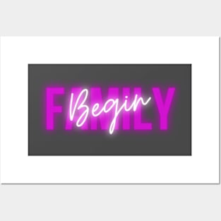 Family Begin Posters and Art